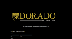 Desktop Screenshot of dorado-properties.com