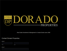 Tablet Screenshot of dorado-properties.com